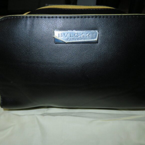 BVLGARI POUCH w/ DUSTBAG SHAVING BAG COSMETIC CASE CLUTCH - Picture 5 of 13